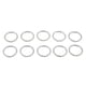 thumbnail image 5 of 10 Unids Acero Inoxidable O Anillo Deportes Llavero Hebilla Titular Camping Plata 28mm, 5 of 5