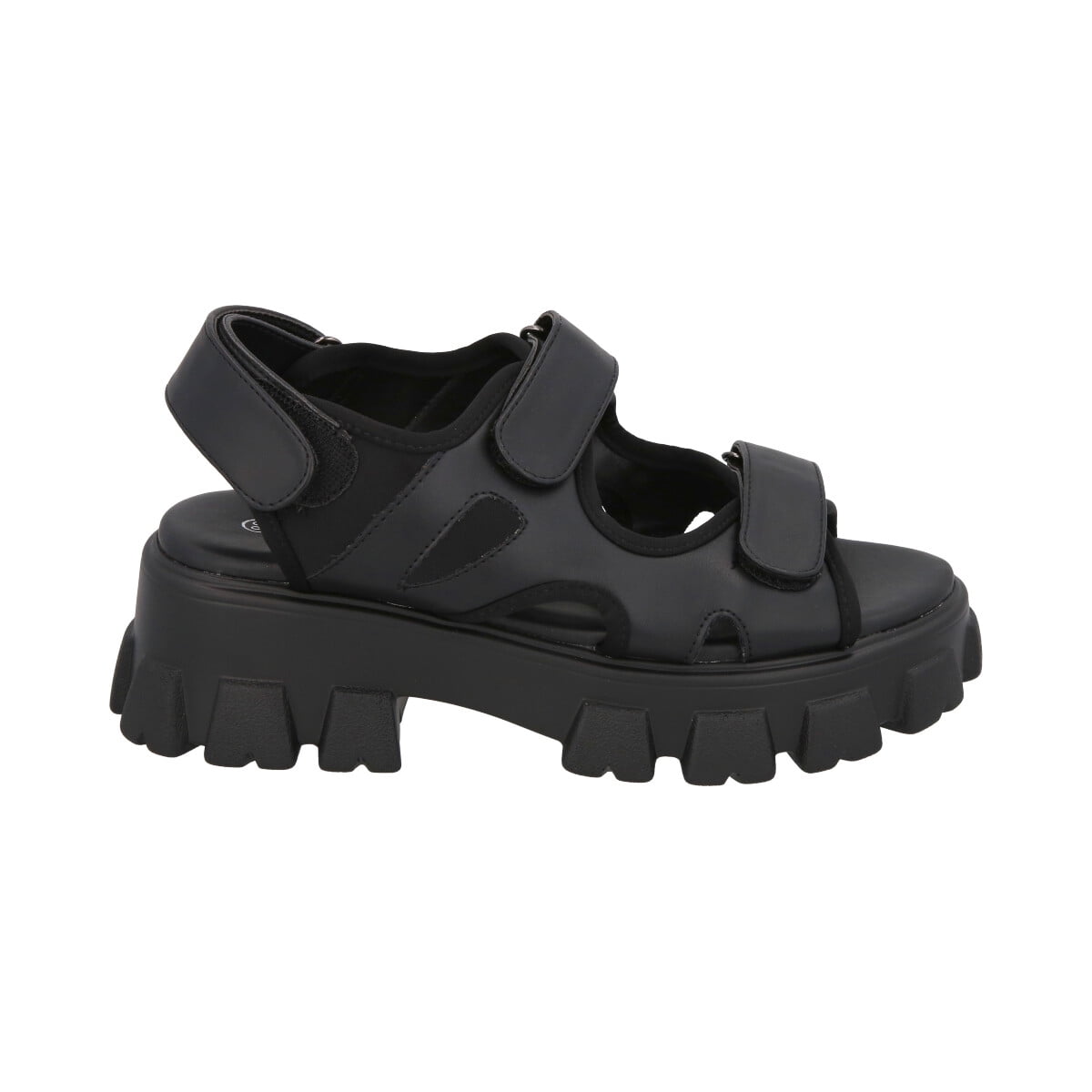 Sandalia Mujer Negro Plataforma Mixen 26 Police