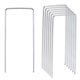 thumbnail image 1 of Uxcell 4" L x 0.08" Dia. U Shape Garden Landscape Staples Galvanized Silver Tone 50 Pack, 1 of 4