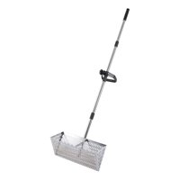 Magideal - Sand Sift Rake Tamicador De Arena Desmontable Palabra De Malla Ergonómica De Playa Manja Larga Tamicera De Dientes Afilados Para La Jardinería Aflojam 304 Acero Inoxidable