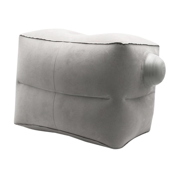 Almohada inflable para piernas, almohada para reposapiés, almohada de cuña portátil fácil de inflar, almohada para reposapiés para viajes, automóviles 41 cm x 26 cm x 335 cm