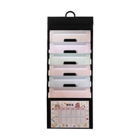 Magideal - Organizador De Archivos Montado En La Pared, Porta , 6 Bolsillos, Letra Práctica, Tamaño A4, Expansión Resistente Para El Hogar, Escuela, Vi , Vistoso