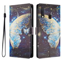 Foxdock Funda Tipo Cartera Para Samsung Galaxy A10E/A20E Con Soporte Y Correa – Diseño De Patrones Lindos