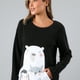 thumbnail image 4 of Pijama Micropolar Bolsillo Flores Mujer 33758-2, 4 of 5