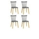 thumbnail image 1 of Pack 4 Sillas De Comedor Windsor Gris, 1 of 2