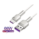 thumbnail image 2 of Cable USB tipo-c a tipo-a 66w carga rápida 2m qc PD, 2 of 3