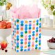 thumbnail image 2 of Bolsa de regalo Hallmark 33 cm rosa/amarilla con puntos de foil, 2 of 6