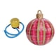 thumbnail image 5 of Bola Inflable De Navidad, Accesorios De 20 Pulgadas, Bola De Navidad Para Exterior, Festival, Jardín, Rejilla Roja, 5 of 5