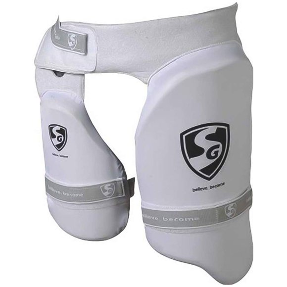 Protector de Muslo SG Blanco para Hombre RH Poliéster Ajustable