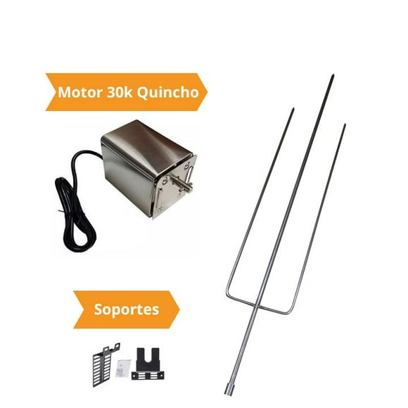Kit Asador Grill Inox 30 kilos
