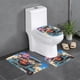 thumbnail image 1 of Juego de Alfombras de Baño Sandland Terciopelo Coral 3 Piezas, 1 of 6