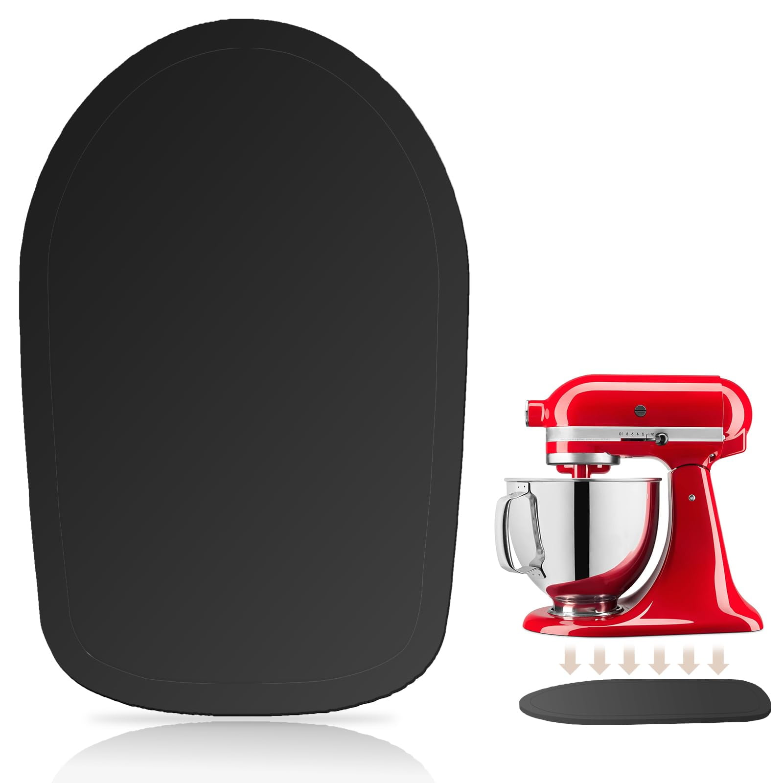 Xusx111 - Mezclador Deslizante Compatible Con La Ayuda De La Cocina Cuenco Elevador 4.5-5 Qt Mezclador De Soporte De Madera De Pino - Cocina Encimera Almacenamiento Movedor Deslizante Caddy Para La Ay