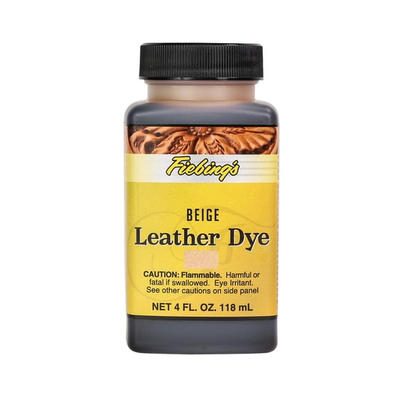 Tinte para cuero Fiebing's beige, a base de alcohol, 120 ml con aplicador