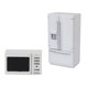 thumbnail image 1 of 1/12 casa de mu?ecas muebles en miniatura nevera refrigerador horno de microondas, 1 of 6