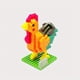 thumbnail image 1 of The Chinese Zodiac Series Animal Model Small Particles Assembled Building Blocks DIY Educational Children's Toy Gift Game Fan Party Birthday Gifts, 1 of 5
