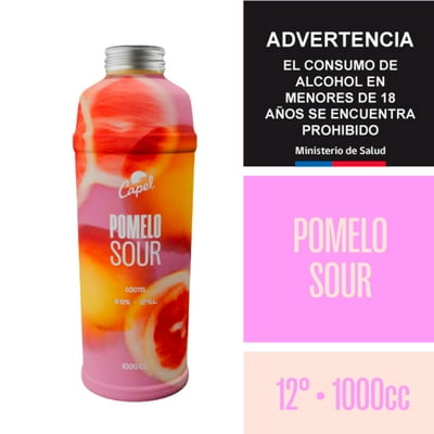 Cóctel Pomelo Sour 12° Botella 1 L Capel