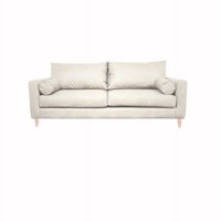 Induhome - Sofa Indu 2 Cuerpos Chenille Crema