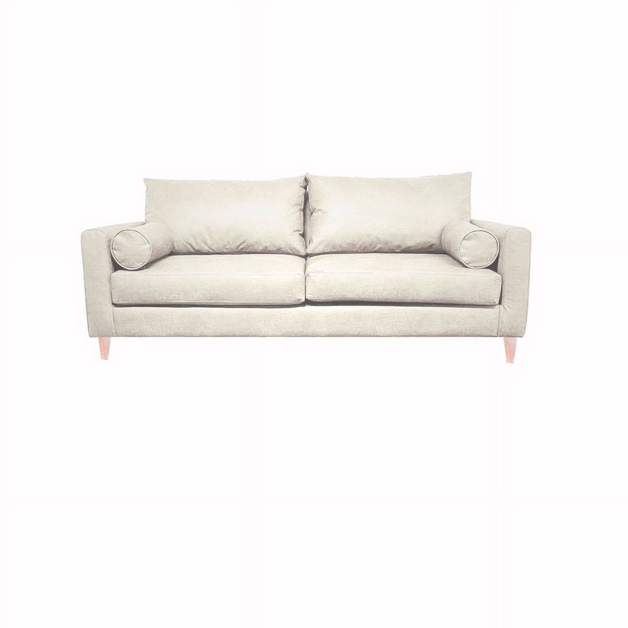 Induhome - Sofa Indu 2 Cuerpos Chenille Crema