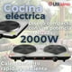 thumbnail image 2 of Cocina Encimera Eléctrica 2 Platos 2000W Cocinilla Premium Plateada, 2 of 8