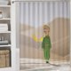 thumbnail image 5 of El principito-theme 4-Piece Shower Curtain Set with Rugs, Waterproof Bathroom Decor Set Includes Bath Mat, U-Shaped Rug, Toilet Lid Cover and Curtain with Hooks, 5 of 6