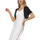 thumbnail image 4 of INSPIRE CHIC Bolero de Malla para Mujer con Frente Abierto y Mangas Cortas Fruncidas, Talla XL, Negro, 4 of 6