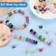 thumbnail image 3 of 100 Pcs Cuentas Europeas de Agujero Grande 14mm Al Por Mayor Cuentas Espaciadoras de Agujero Grande Acrílico para Bolígrafos DIY Collar Pulsera Fabricación de Joyas, Púrpura Profundo, 3 of 6