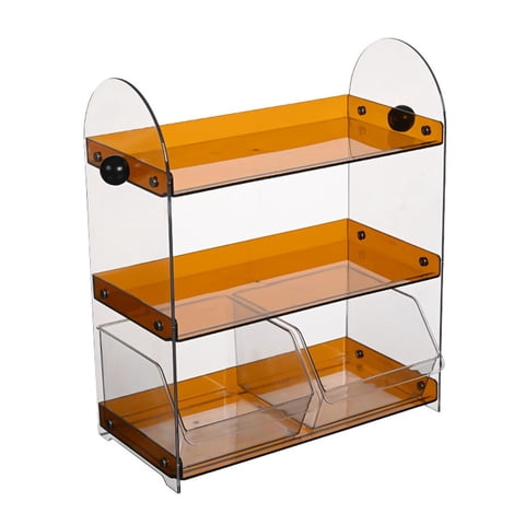 Bothyi - Estante Para Tazas De Café, Organizador Transparente Para Encimera, Para Cocina De Hotel, Despensa, Mesa, Marrón