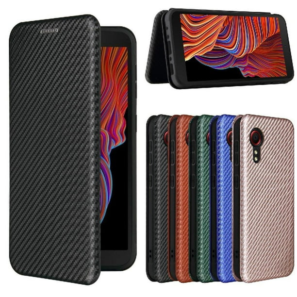 Funda Flip para FOXDOCK Samsung Galaxy Xcover 5 - Funda magnética de negocios, funda protectora delgada