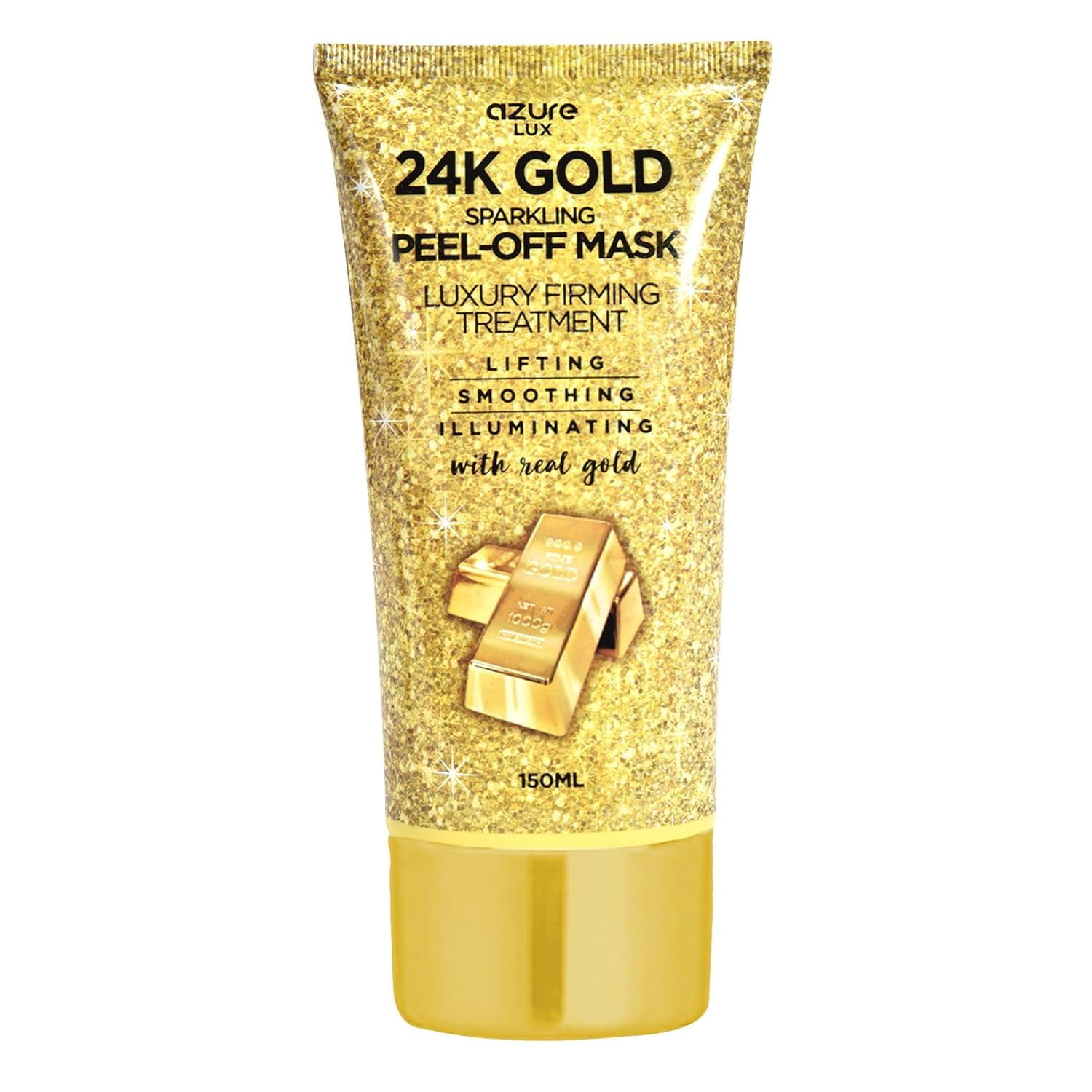 Azure Skincare - Mascarilla Facial Azure De Oro De 24 Quilates Reafirmante Con Ácido Hialurónico De 150 Ml