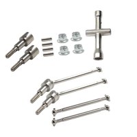 Magideal - Accesorios De Eje De Transmisión De Metal Rc Reemplazo De Actualización De Metal Delantero Y Trasero Para 16101Pro 16102Pro Escala 1/16 Rc Car Crawler