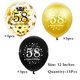 thumbnail image 5 of Globo SHUNTAI 30 cm Negro y Dorado – Cumpleaños 58, 5 of 7