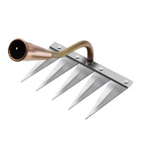 Ioensy - Azada Para Horticultura De Varios Tamaños, Herramientas De Jardín Indispensables, Cobre De 5 Dientes