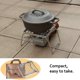 thumbnail image 5 of Parrilla de camping plegable de acero inoxidable Campingmoon MS-1011 16 x 16 cm, 5 of 8
