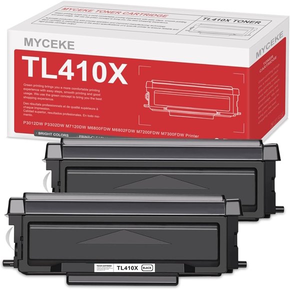 Cartucho de tóner Myceke TL-410X, paquete de 2, 6.500 páginas