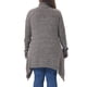 thumbnail image 3 of Agnes Orinda Suéter de Cuello Alto para Mujer de Talla Grande con Dobladillo Asimétrico, Manga Larga, Suave, Cálido, Casual, Tejido de Canalé, Talla 2X Grande Marrón, 3 of 6