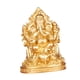 thumbnail image 1 of Adorno De Escritorio De Escultura De Estatua Sentada De Lord Ganesha De 6,3 Pulgadas Para Decoración Interior Dorado, 1 of 3