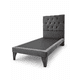 thumbnail image 4 of Cama 1 Plaza Gris Grafito Capitoné + Colchon Mery Desing, 4 of 9