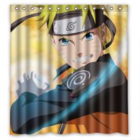 Pinghai - Cortina De Ducha Naruto Con Ganchos (167 X 183 Cm)