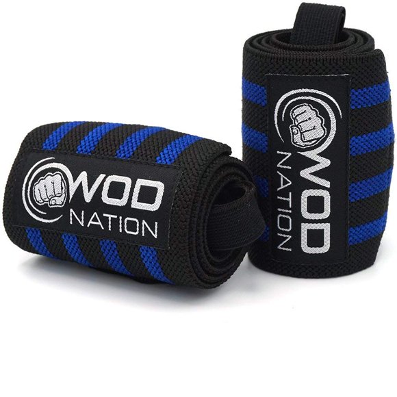 Muñequeras WOD Nation 61 cm Soporte de Alta Resistencia para Levantamiento de Pesas