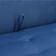 thumbnail image 5 of Banqueta Lua Con Respaldo 2 Cuerpos Felpa Azul Rey, 5 of 6
