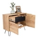thumbnail image 2 of Buffet 2 Puertas 1 Cajon 4 Patas De Acero Beige Y Negro, 2 of 11