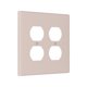 thumbnail image 2 of Cubierta decorativa para tomacorriente Oilbiexn beige rosado de 2 módulos, 2 of 8