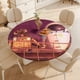 thumbnail image 4 of WALL·E-theme Fitted Round Tablecloths Elastic Edged Table Covers Waterproof Table Cloth for Kitchen Holiday Party Tables Decor 150cm, 4 of 6