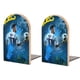 thumbnail image 1 of Lionel Messi Sujetalibros decorativos temáticos, tope para estantería con base antideslizante, uso dual para hogar y oficina - 2 piezas, 1 of 6