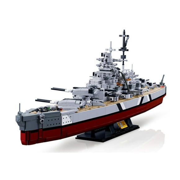 Barco Acorazado Alemán Bismarck, compatible Lego