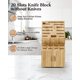 thumbnail image 3 of Bloque de almacenamiento de cuchillos Cook N Home Bamboo con 20 ranuras, 3 of 5