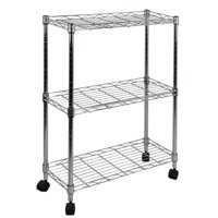 Utility Cart Oceanstar - Estantería Multiusos De 3 Niveles, Cromada
