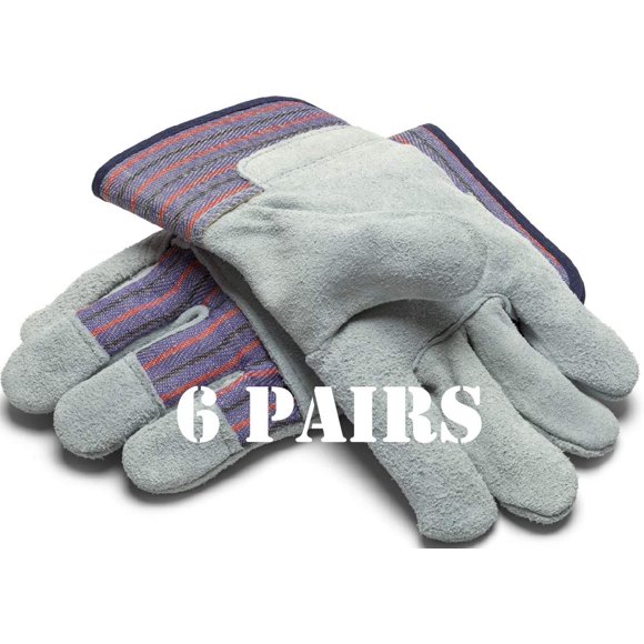 Guantes de trabajo Greendale de cuero y algodón, talla única para la mayoría
