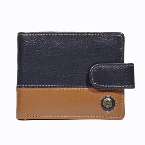 Gino Rodinis - Billetera Hombre Capri 986 Azul/Naranjo