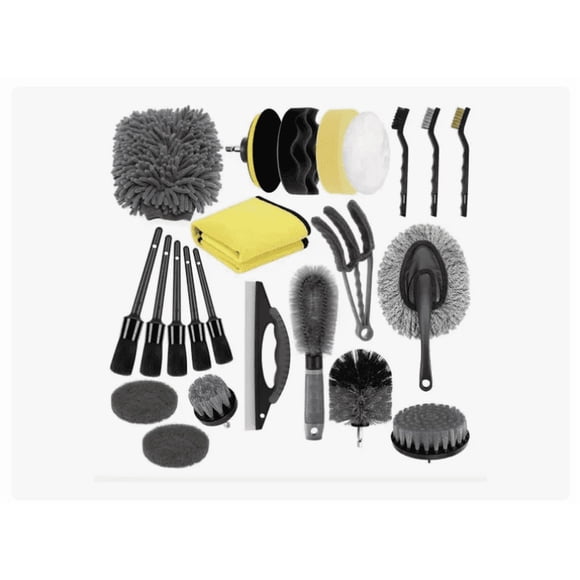 Limpieza De Auto Hogar Set Cepillos Para Taladro 23 Piezas Color Kit